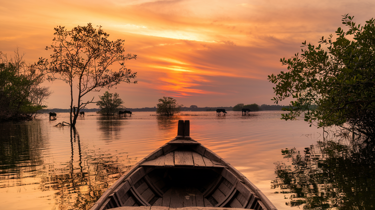 Witness the Mesmerizing Sunset at Sundarban